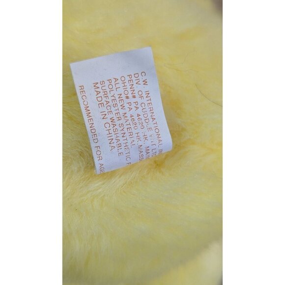 Vintage Cuddle wit duck 11" with 6" small duck set of 2 yellow orange - Picture 10 of 11